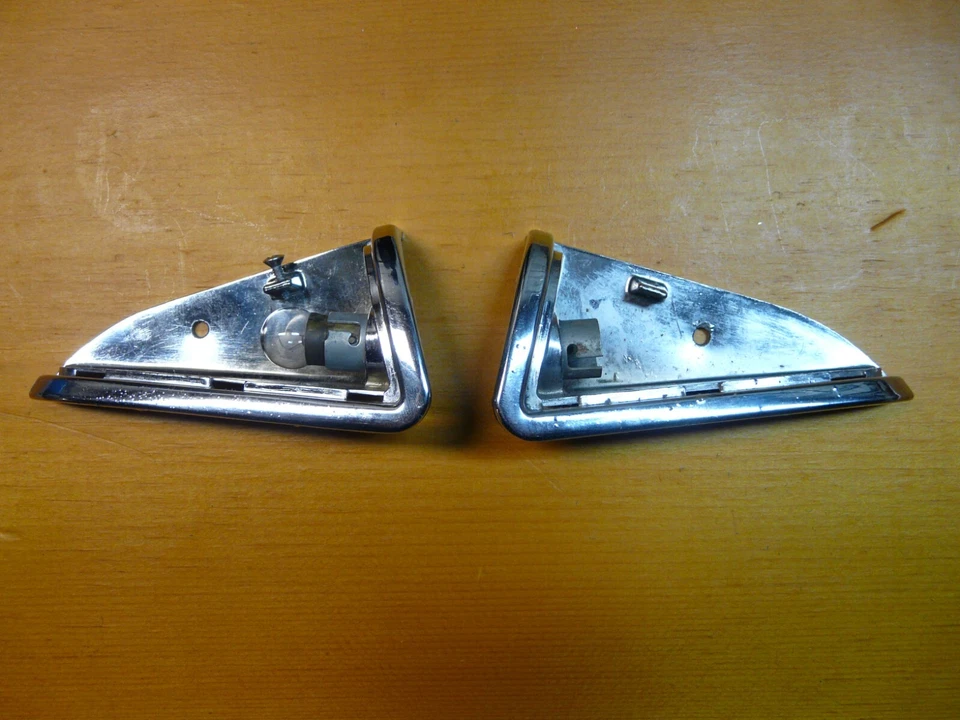 1958 EDSEL CORSAIR CITATION DOOR COURTESY LIGHT BEZELS - Image 2 of 4