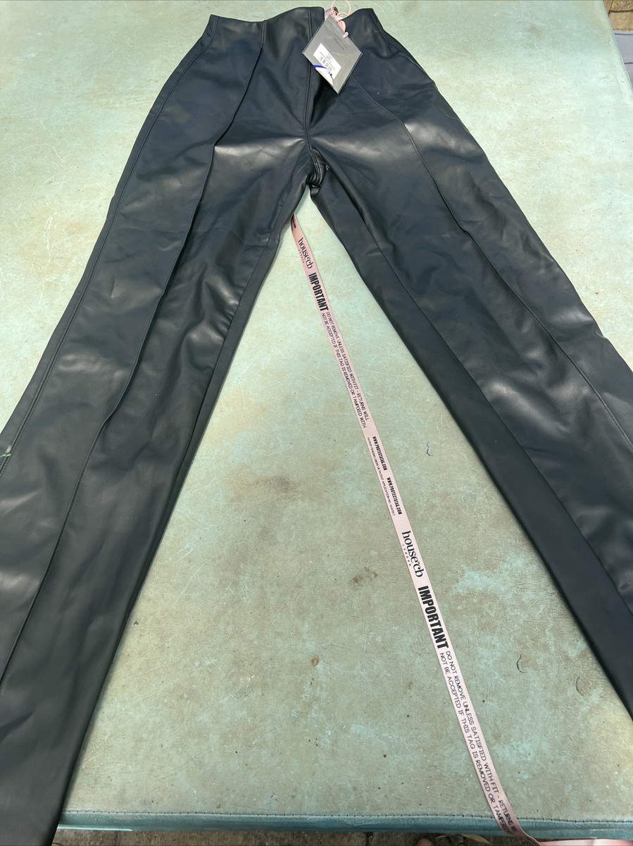 House of cb black vegan leather trousers New With Tags Size Small