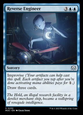 x4 Reverse Engineer U MTG Commander: March of the Machine M/NM, English