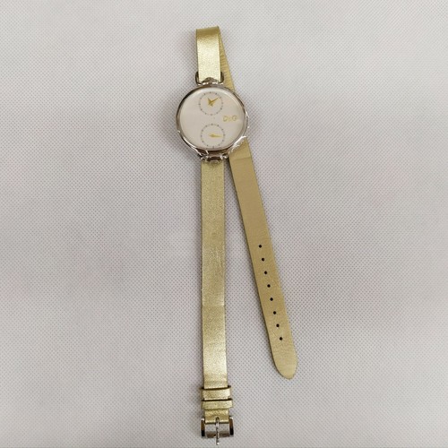 OROLOGIO DOLCE \u0026 GABBANA DOPPIO QUADRANTE CINTURINO LUNGO CASSA SCORREVOLE  | eBay