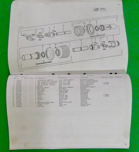 Lista de piezas de repuesto para cortacésped multidisco Kuhn GMD 500S # 924-0130-01 piezas de cambio - Imagen 11 de 13