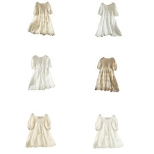 Summers Dress Casual Loose Short Shirt Dress Flowys Swing Babydoll Dress