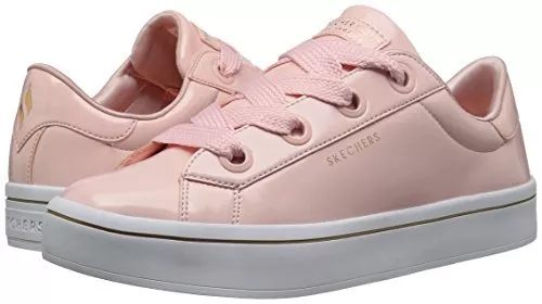 Skechers Street Women s Hi Lite Patent Sneaker Baby Pink 9 M eBay