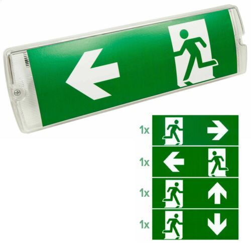 Luce di emergenza LED uscita di emergenza insegna uscita via di fuga luce illuminazione illuminazione di emergenza - Foto 7 di 40