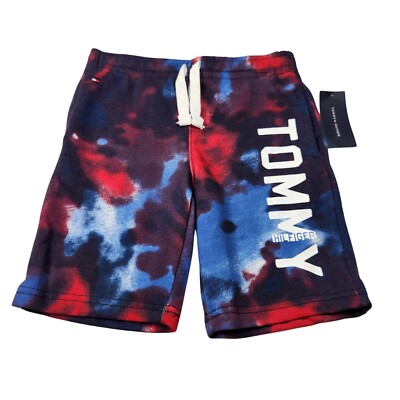 Tommy Hilfiger Boys Shorts Size 6 Navy Blazer Blue Red  White logo kids NWT 04