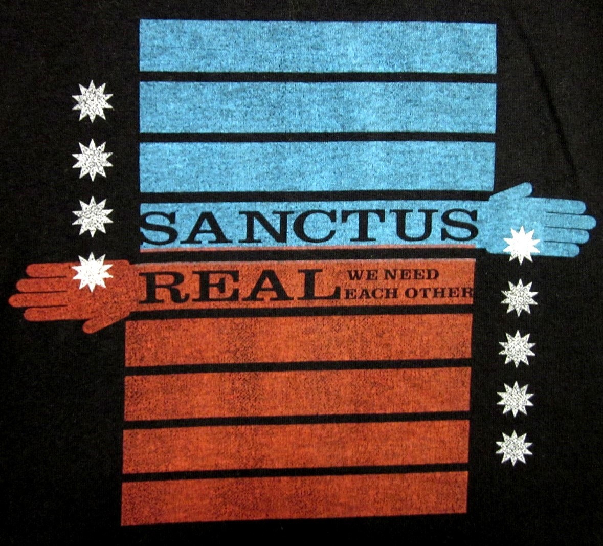 ALTRA T shirt SANCTUS REAL lrg We Need L'uno dell'altro 2008 Christian Rock Ohio maglietta Toledo