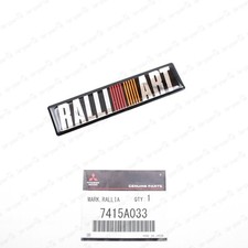 New Genuine OEM Mitsubishi Ralliart Emblem 7415A033 Made in Japan 108x26mm