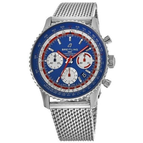 Breitling Navitimer 1 B01 Chronograph 43mm Pan Am AB01212B1C1A1 Steel Bracelet