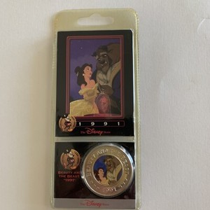 The Disney Decades Coin #14 “1991 BEAUTY & THE BEAST COIN”- RETIRED - NEW