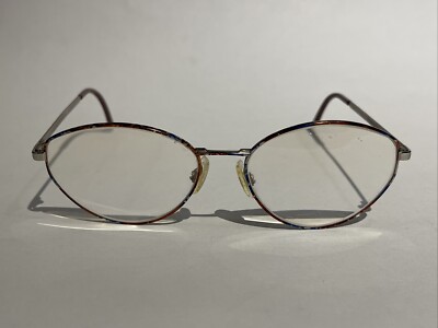 Vintage Rodenstock R2949 Multi Color Blue Brown Oval Eyeglasses FRAMES ONLY