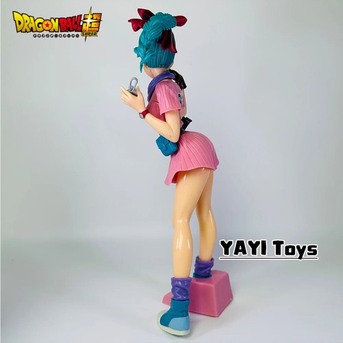 25cm Anime Dragon Ball Z Bulma Anime Figure PVC Action Figure Cute Statue. - Picture 6 of 13