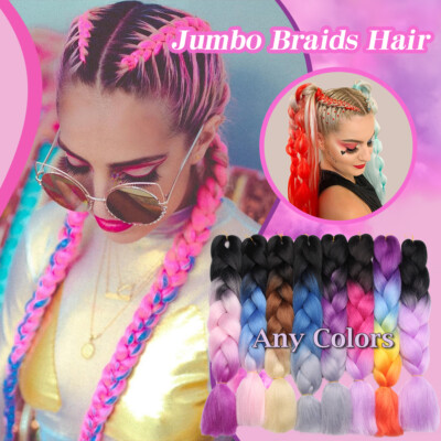 Colorfulpanda Extension Per Capelli Per Intrecciare Colori Misti, Con Trecce Sintetiche Facili E Jumbo, Pre-allungate, Africane Extension 24" Confezione Da 3 Pezzi, Da Arancione A Giallo Neon - Foto 6