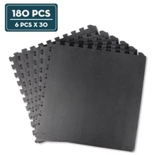 24x24"180PCS Durable EVA Foam Interlocking Floor Mat Gym Mat Puzzle Locking Mat