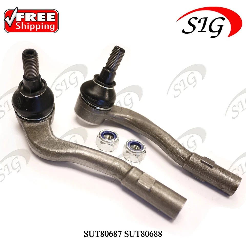 Extremos de barra de amarre exterior izquierdo y derecho para Mercedes-Benz SLK55 AMG 2005-2011 2 piezas Foto 2 de 4