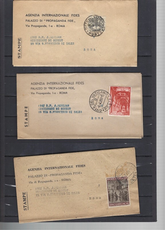 VATICAN-ITALY--COVERS-OLDER-SELECTION OF 7-F-VF-#112