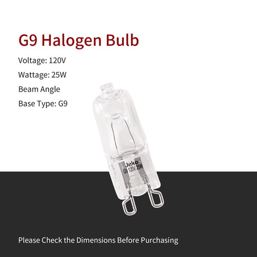 12 Pcs G9 Base 25W Halogen Light Bulbs 120V Led Bulbs (OL-G106) - Picture 3 of 6
