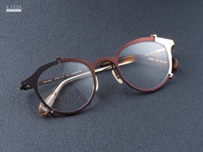 MASAHIRO MARUYAMA Sunglasses MM-0049 Broken No.3 Dark brown - Brown - Gold