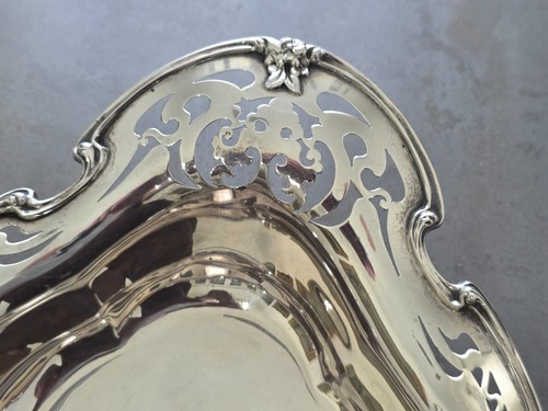 C. 1902 ROGER WILLIAMS ART NOUVEAU TRABAJO ABIERTO PLATA ESTERLINA CESTA PARA SERVIR - Imagen 9 de 21