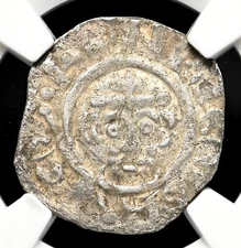 ENGLAND. Richard I "The Lionheart", 1189-1199. Silver Penny, NGC XF Details