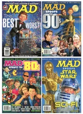 Lot of 4 Mad Magazines Spoofs and the Best of the Worst Star Wars 80s 90s