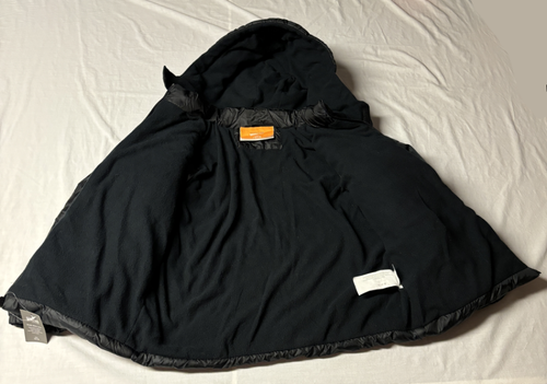 Operation Warm More Than A Coat Puffer Jacket Black Removable Hood Size 14/16 - Picture 2 of 5