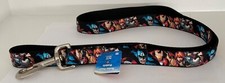 Avengers Thor Hulk Iron Man Marvel Buckle Down Seatbelt 1  Dog Leash 48" NEW 