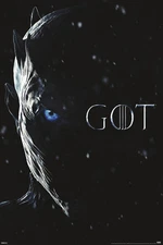 GAME OF THRONES NIGHT KING EYE 24x36 POSTER GOT NEW HBO TV SERIES SHOW SEASON 7!