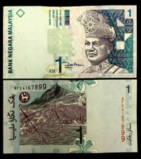 MALAYSIA 1 RINGGIT Crown Prince Year 2000 Banknote World Paper Money UNC Bill