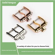 Premium Solid Stainless Steel Strap Pin Buckle Buckle 18mm Fits Jaeger-LeCoultre
