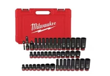 New ! 49-66-7009 SHOCKWAVE 3/8 in. Drive SAE & Metric 6 Point Impact Socket Set