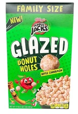 Kelloggs Apple Jacks Glazed Apple Cinnamon Donut Holes Cereal 17 oz