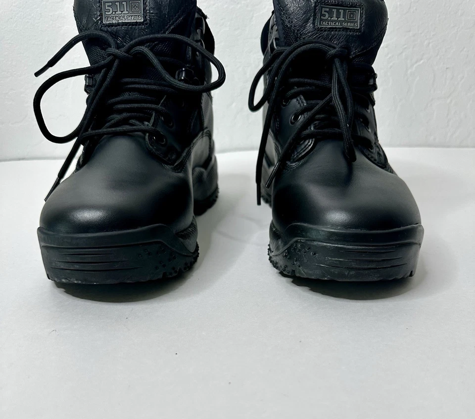 Ботинки с низкой посадкой 5.11 ATAC Tactical Series черные кожаные мужские размер 10 стиль 12002 - Изображение 3 из 4