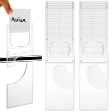 20 Pack Clothing Rack Size Dividers Plastic Closet Dividers for Hanging Cloth...