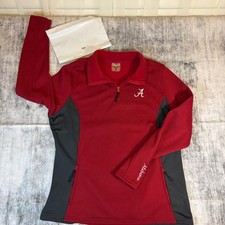 Colosseum Alabama Crimson Tide Red Quarter Zip Pullover XXL Waffle Knit Jacket