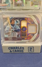 2023 Topps Tribute - Triple Relics Chipper Jones #TR-CJ Purple /50 (MEM)