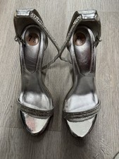 Aldo Silver Heels Size 7.5