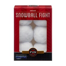 2 Boxes Of 6 Faux Snowballs Total Of 12. For Indoor Snowball Fight Fun