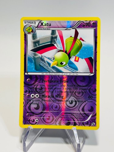 XATU 2013 Pokemon Black & White Legendary Treasures REVERSE HOLO RARE 56/113 POK