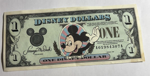 Disney One Dollar Bill  1994