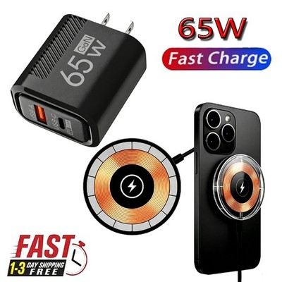 15W Magnetic Fast Wireless Charger Pad For iPhone 17e 17 16 15 14 13 12 Pro Max