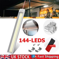 12V 144LED Car Interior White Strip Light Bar Lamp Car Van Caravan Boat 12VOLT