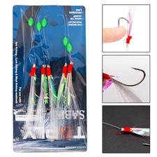 Tools Brand New Bait Fishing Hooks Lure Rigs High-carbon Steel White Foil