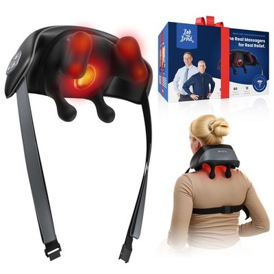 BOB AND BRAD iNeck Pro Cordless 4D Shiatsu Neck Massager with Heat for Pain R...