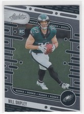 #187 Will Shipley 2024 Panini Absolute Base RC Philadelphia Eagles