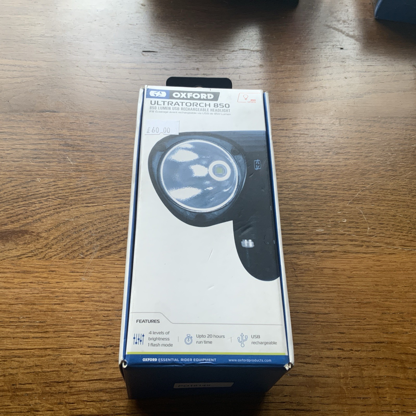 Oxford UltraTorch 850 USB Rechargeable Bike Headlight