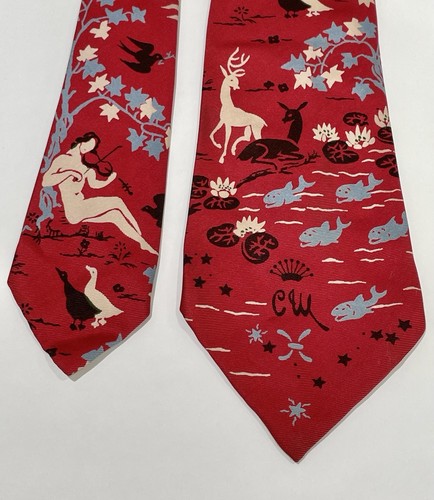 Cravate Zodiac Taureau - Marque Wolverine, Polyester Noir Motif Géométrique, Neuf Sans étiquette