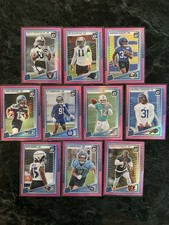 Optic NFL 2025 P ink Prizm Rated Rookie Card Lot 10x single Cards