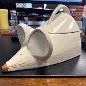 Vintage McCoy USA Ceramic Mouse Cookie Jar M450 Hand Painted 