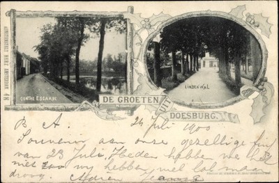 Passepartout Ak Doesburg Gelderland Niederlande, gegenüber der... - 10826302