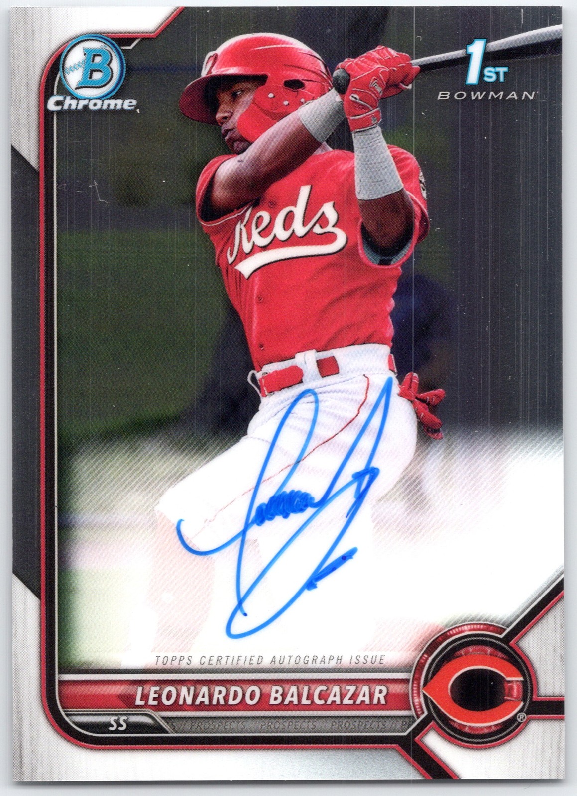 2022 Bowman Chrome 1st Auto CPA-LB Leonardo Balcazar